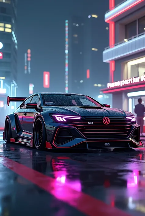 Resto mod Volkswagen Passat Pointer GTS 1988 neon