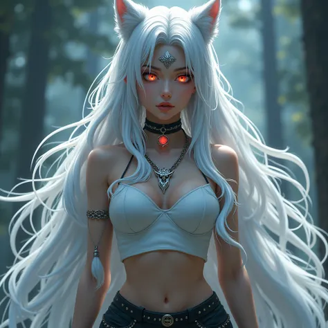 
hannah (protagonist) Only face!! 

Hair: far away, white and smooth, Falling down to the waist. She has an imposing appearance, with wolf ears and a white hat, with black details that resemble a wolf or something mystical. White hair also refers to someth...