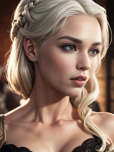 daenerys targaryen, white hair, extremely detailed artgerm, (masterpiece, best quality:1.2), (insanely detailed, beautiful detai...