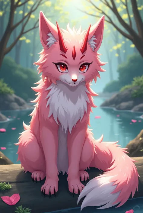 Draw Lucy from Elfen Lied as a Fursona, furry furry