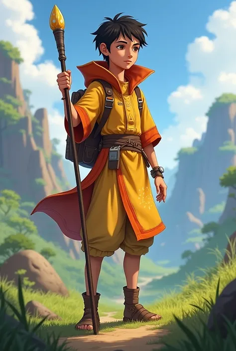 Make me an avatar the legend costume but scout version