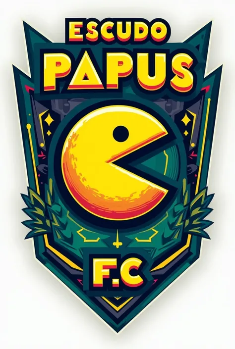 Escudo papus fc pac man