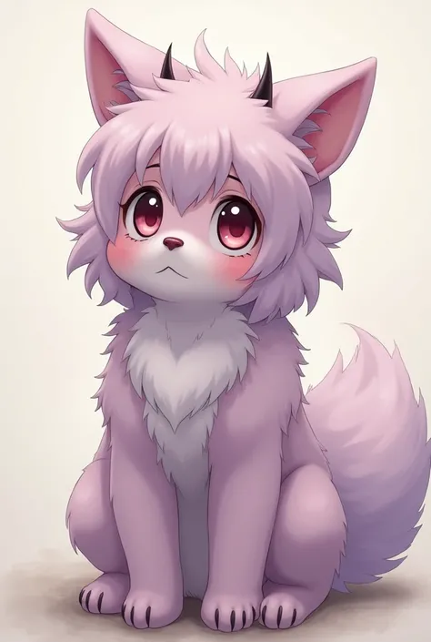 the character lucy from the anime elfen lied drawn as a furra