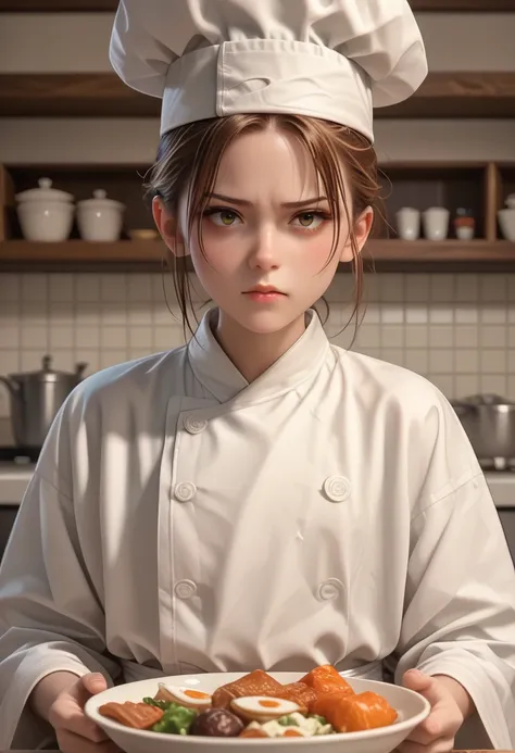 a small virtual 3d model of a japanese chef