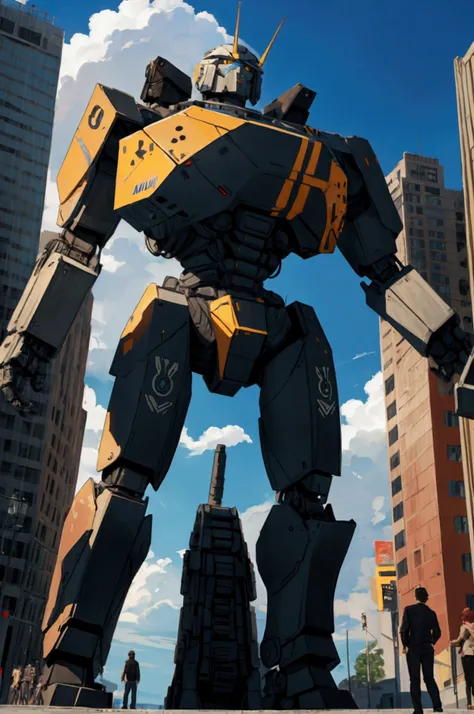 a giant robot made up of large robots 