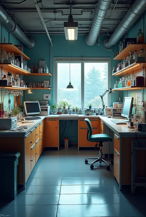 i make lab at my room by 13by15 feet in this all type like camsitry lab biology lab phyicas and spce workspace lab all this and pc workspace
make more good but my buget too low make normal