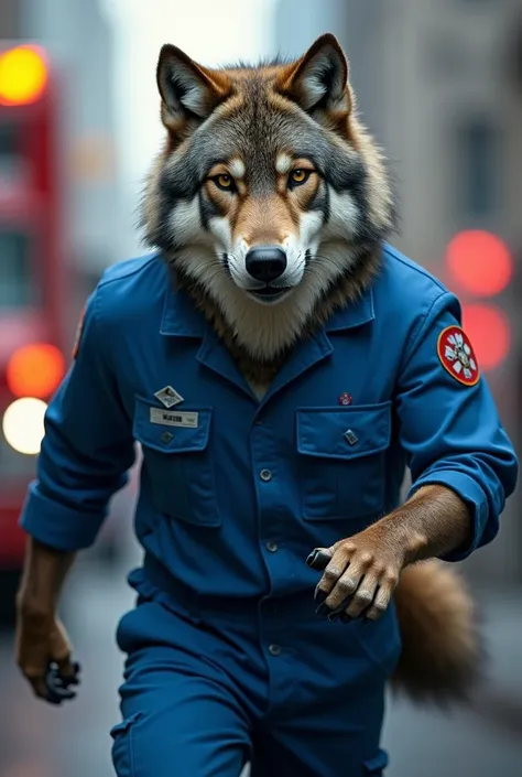 Wolf paramedic overalls blue