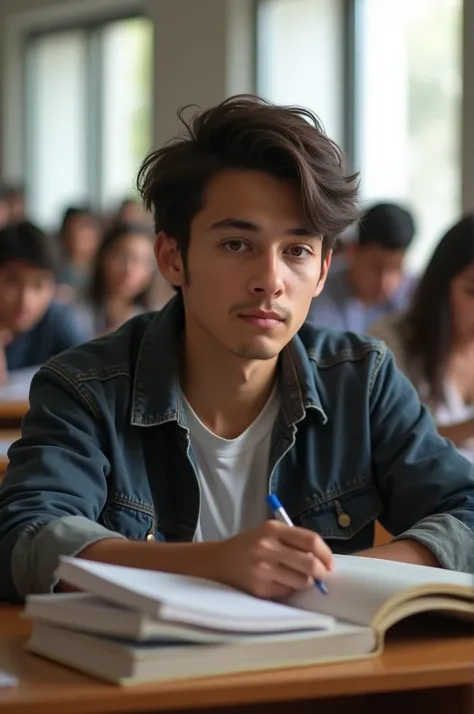 Fener student Santiago García Acosta from the University of Cauca in class 