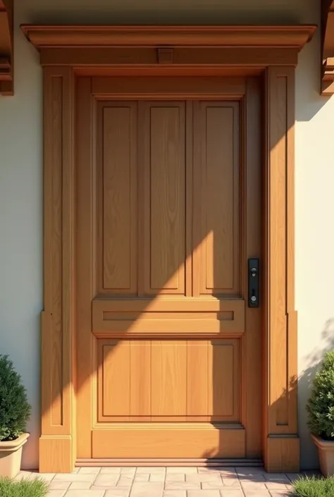 Door frame of middle class house  