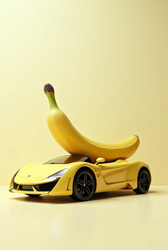 Car with a banana