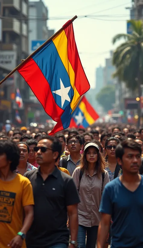 Myanmar people holding the Myanmar national flag marched, causing trouble for Thailand.