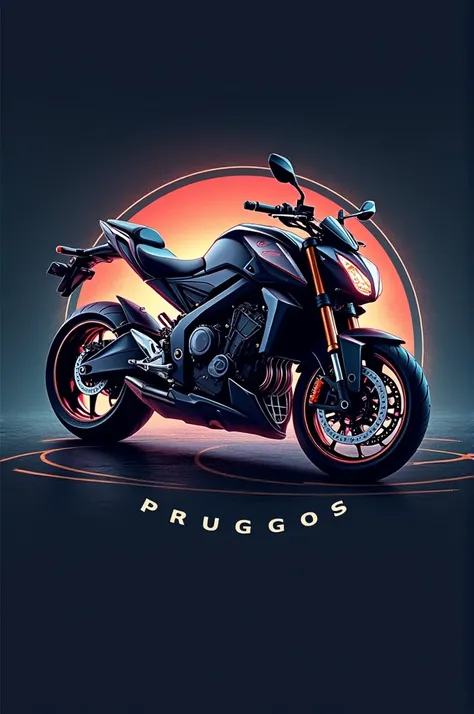 Logo advertising the sale of motorcycle accessories 