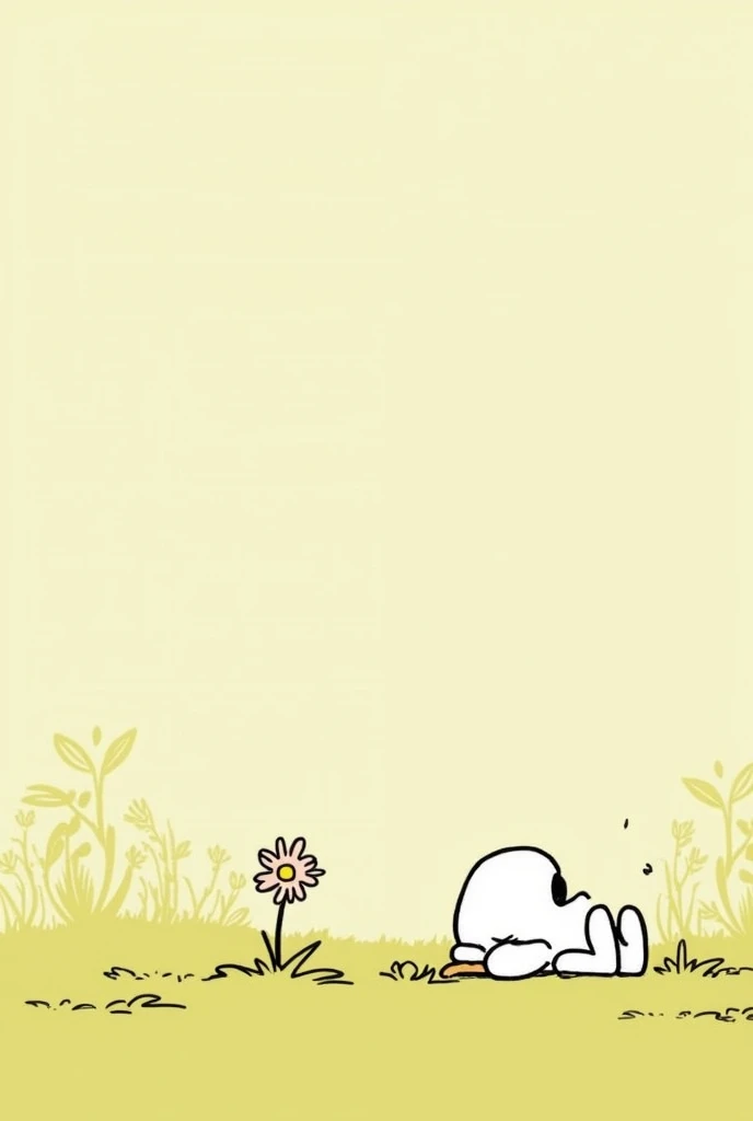 Cute snoopy wallpaper sitting in a nice place 
