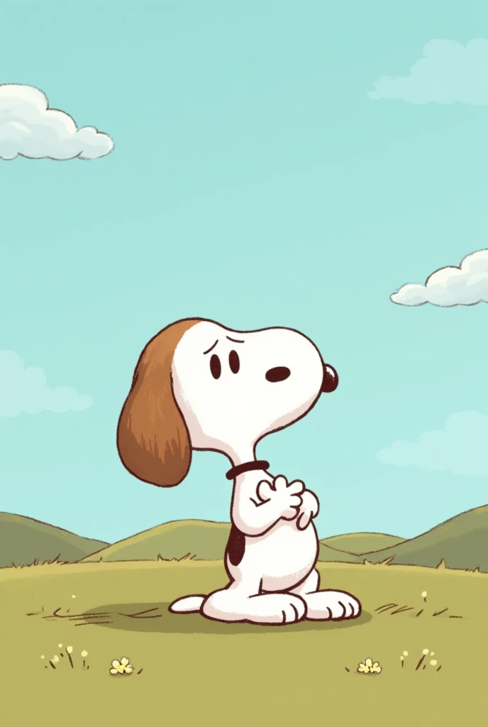 Snoopy sitting wallpaper
