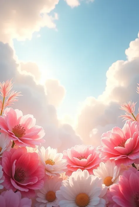 flowers and cloud
