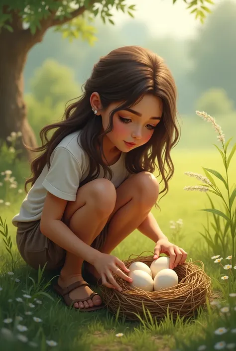 One day, while walking through the countryside, Valentina found three abandoned chicken eggs in a nest. His mother hen, Abby, had taken out her other chicks and, as these three eggs take longer to hatch, I had left them behind. Valentina was saddened to se...