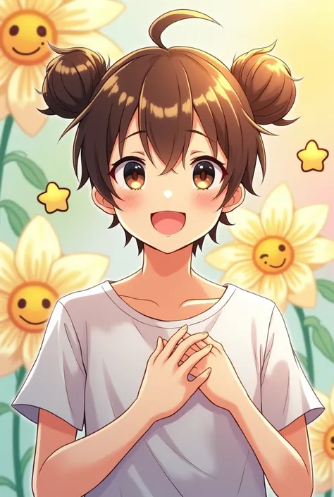 Anime,Man 1,Smiley buns,cute