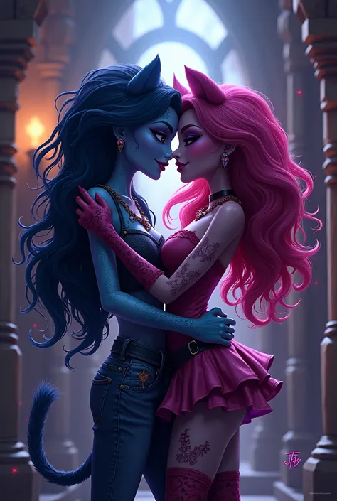 Par romantico entre as personagens de Monsters high Clawdeen Wolf e toralei