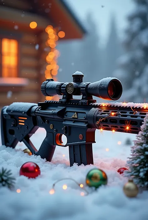 A Bundeswehr Barrett in Christmas style 