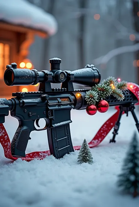 A Bundeswehr Barrett in Christmas style 