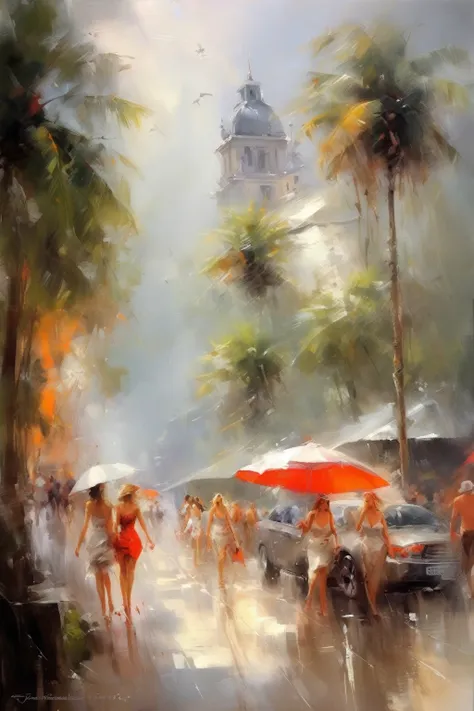 willem henraets style - busy week. tropical heat combined with heavy thunderstorms kobieta w czerwonej sukience