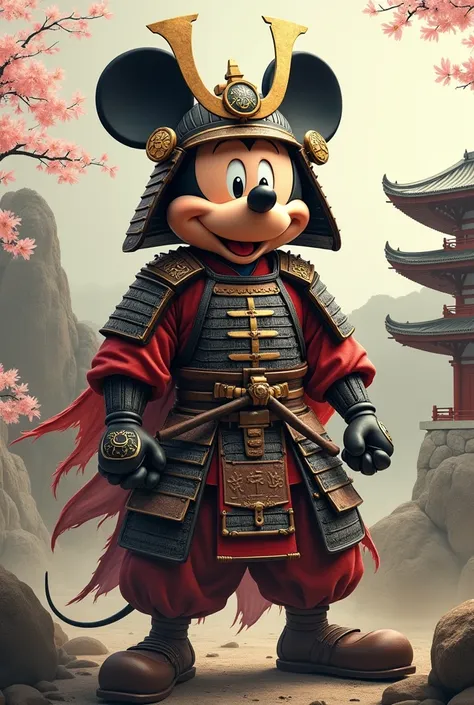 mickey mouse as samurai