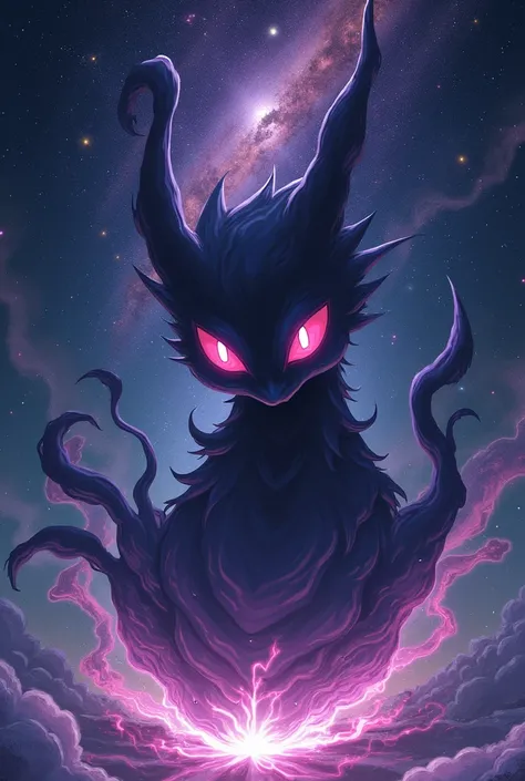 Create a custom pokemon anime type a cosmic type scary