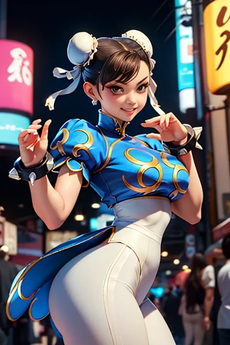 ((chunli))、1 girl, 20 years old, ((masterpiece), (high aesthetic sense), (absolute resolution), on), pose, contrasted, low angle...