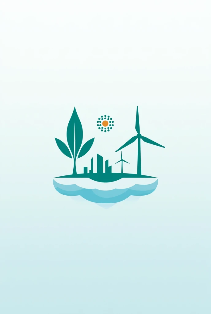 Create a professional logo for a company that has solar and wind energy as a project, hybrid energy.