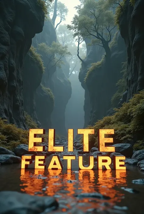 Words "elite_feature" written in capital letters at the bottom of the screen, ((A very detailed, Top quality, Top quality للصورة, High resolution, Realistic pictures, Raw image 8k)), ((8K unified CG background with super detail)), Microphotography, clay an...