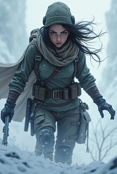 Turkish woman, Wargame, white out survival, anime, dark eyes

