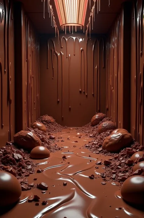 A room full with chocolate 