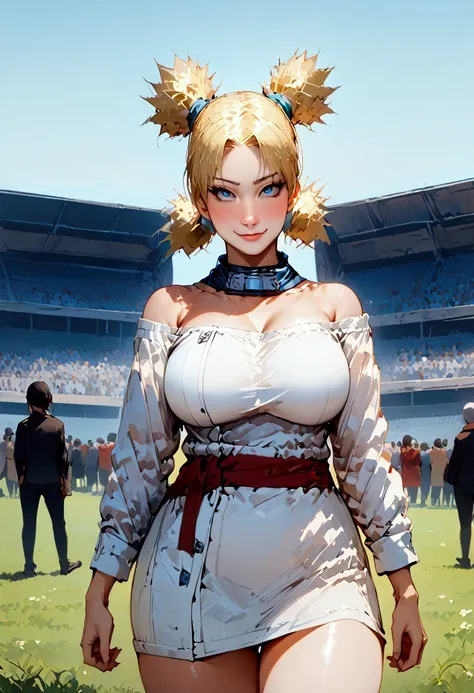 (((((temari)))))、(blonde)、(twin tails)、((big big breasts)),((show me your crotch))、(smile)、((blue sky))、((grassland stadium))、((...