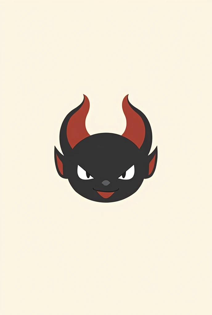 Jolly Good Demon as a minimalist company logo. 