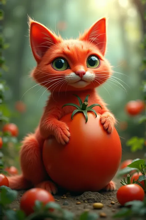 Cat shape tomato 