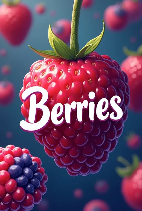 Colorful Logo for Women&#39;s Clothing Apparel, By name "Berries" in Spanish,