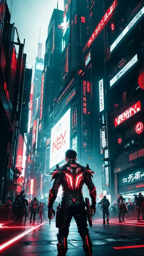 ((Best Quality)), ((masterpiece)), (detailed), background, Game, Abstract Neon Sci-Fi, theme, Cyberpunk,Black and silver and red and white, dynamic, future, Anime Style, Bright, ((landscape)), ((No_human)),