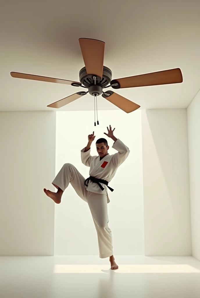 Ceiling Fan doing karate