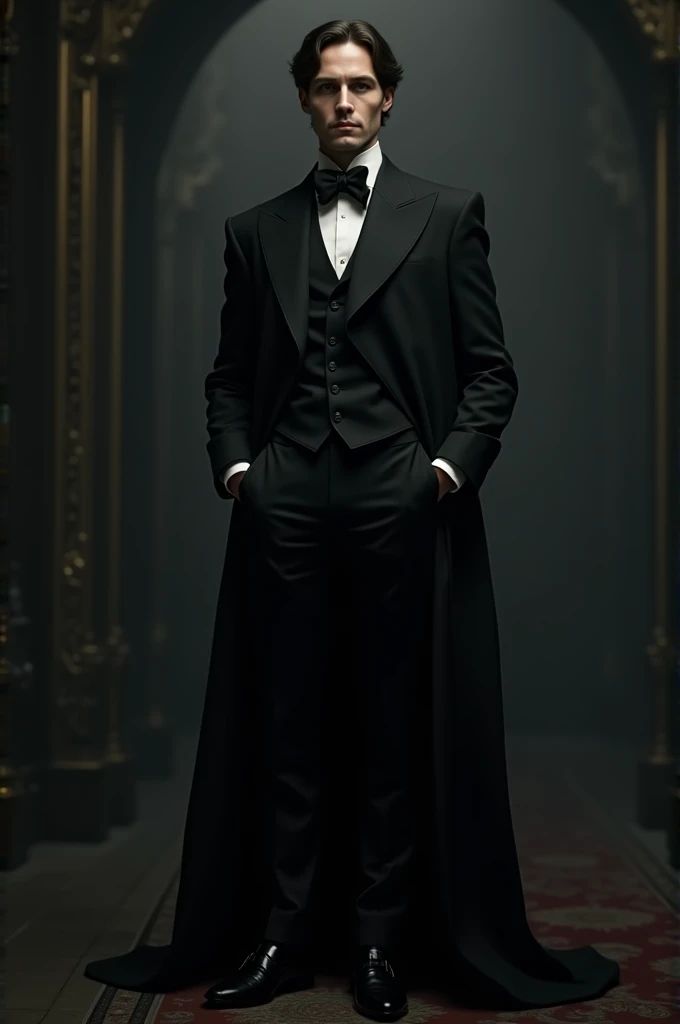 Gentleman in long black clothes 