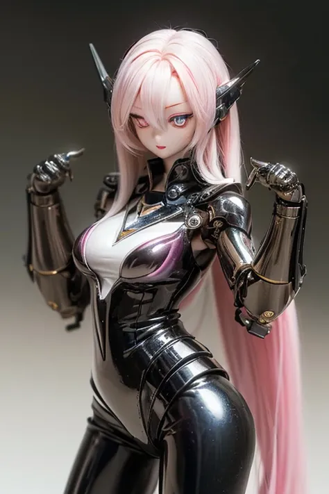 (SFW:2), photorealistic, realistic photo, 8k, ((highest quality)), ((masterpiece)), (extremely detailed), kukolnydom, doll, mecha musume, mechanical parts, robot joints, head gear, (mature woman, 21yo, 21_years_old, solo:1.6), (cowboy shot, stylish pose, f...