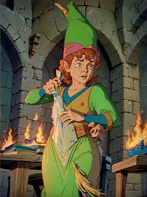 dungeons & dragons, 1983 animated, presto, 14, leotard, wizard hat