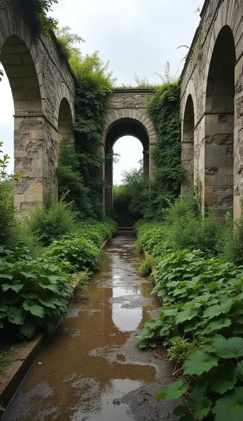 A series of evocative, spontaneous photographs titled The Resilient Reclamation, capturing the gradual, organic reclamation of ancient ruins by the natural world, emphasizing the raw, dynamic interplay between weathered, human-made structures and the resil...