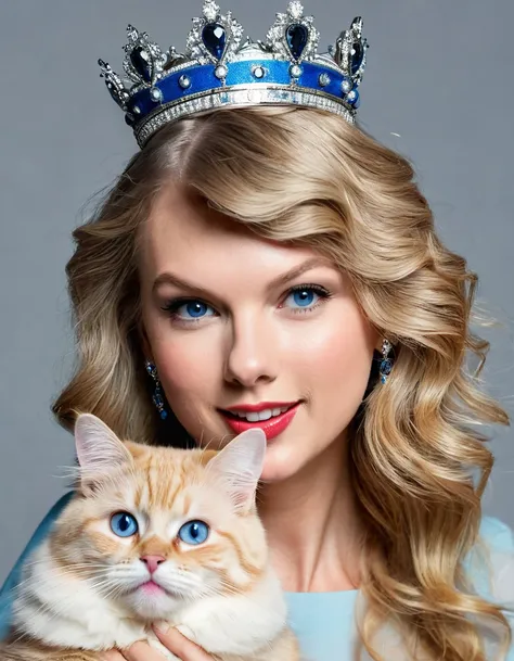 photographic,  portrait,  cinema cats, girl translation  cat,  cat name is taylor swift  x years,,34-age over, (blond hair, medd...