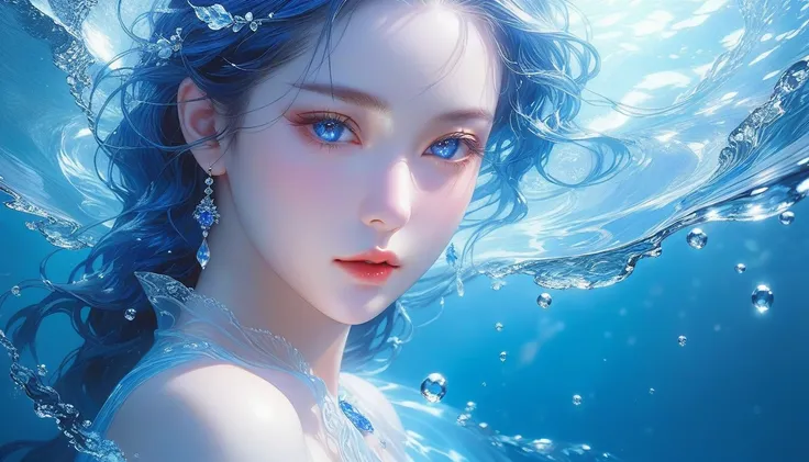 A Masterpiece In 32K Resolution, Supreme Quality, Super Detail, Official Art, Very High-Resolution 32K Wallpaper, Beautiful And Aesthetic, Ultra-Detailed Features, Awe-Inspiring Detail. A Mystical Girl With Frost-Glazed, Translucent Skin, An Icy Gaze, And ...