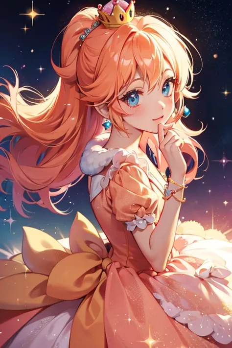 PEACH PRINCESS FROM SUPER MARIO. SPARKLE; GLITTER