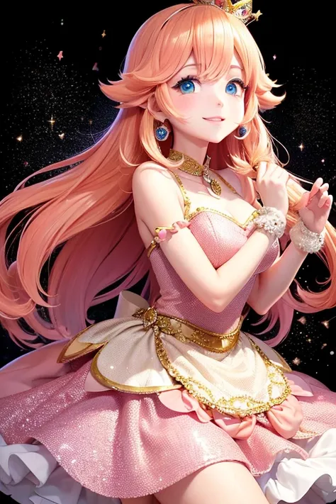 PEACH PRINCESS FROM SUPER MARIO. SPARKLE; GLITTER