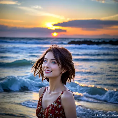 (Realistic, 超Realistic:1.4), 16K HDR, High resolution,((Whiskey Glass)),((Whiskey Bottle)),((Whiskey Glass)),Happy Smile、Short Hair,The best smile、Japanese Actress,so beautiful(It looks like the real thing),Evening Dresses,Cocktail Dresses、Whiskey Bottle、T...