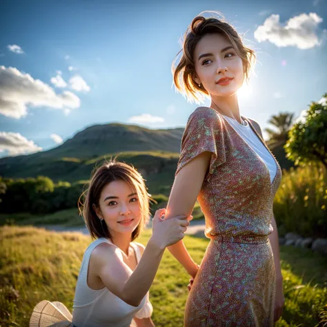 (Realistic, 超Realistic:1.4), 16K HDR, High resolution,((Whiskey Glass)),((Whiskey Bottle)),((Whiskey Glass)),Happy Smile、Short Hair,The best smile、Japanese Actress,so beautiful(It looks like the real thing),Evening Dresses,Cocktail Dresses、Whiskey Bottle、T...