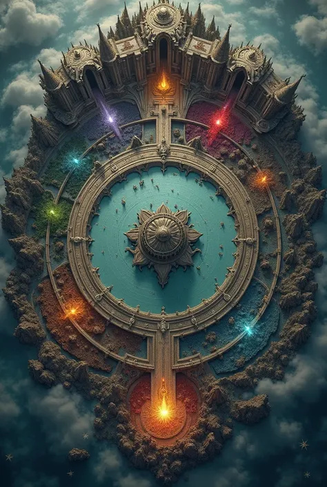 The map is designed as a series of concentric circles, with the Kingdom of Lucifer at the center, surrounded by the other kingdoms that represent each of the sins. Each realm has limited access to the next, symbolizing how each sin relates to and affects t...