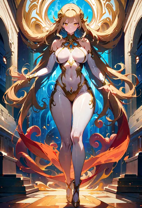 1 young beautiful woman,(Best Quality,Extremely detailed depiction,Incredibly absurd high definition,Anatomically accurate,Shiny skin,Porcelain-like skin,Curvy Legs),(A monster based on Scylla:1.5,Shiny latex,White costume,The lower half of the body is an ...